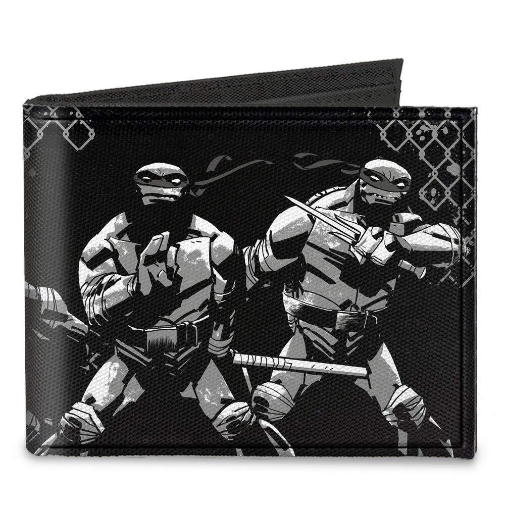 5897 Buckle-down Canvas Bifold - Ninja Turtles Wallet, Ninja Turtles, 4.0 x